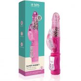 Vibrador Rotativo Super Rabbit Recarregável - Rosa