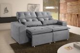Sofa Retratil Recl Uba 2m Vel Cinza 15 Diviminas