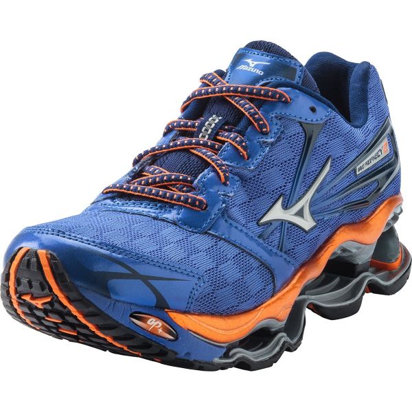 Mizuno wave prophecy 2 roxo e laranja