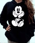 Moletom Mickey Blusa De Frio Canguru