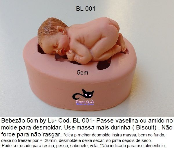 Bebe Bruços REALISTA 5cm ( BL 001 )