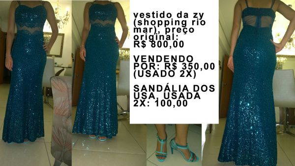 Vestido Lindo ZY - azul/verde mar