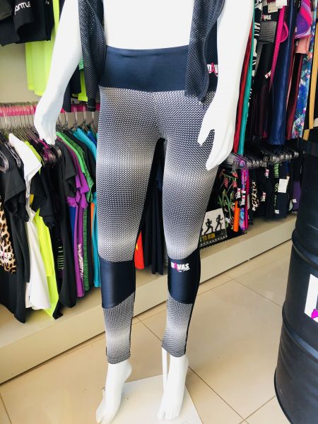 Calça cirre azul detalhe Afix