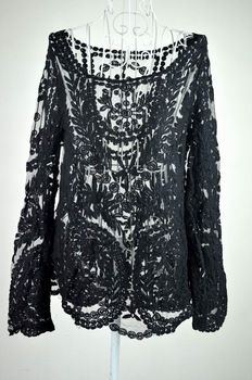 Blusa Crochet Tops