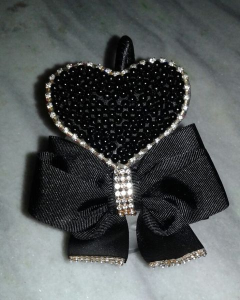 Tiara Coração Negro