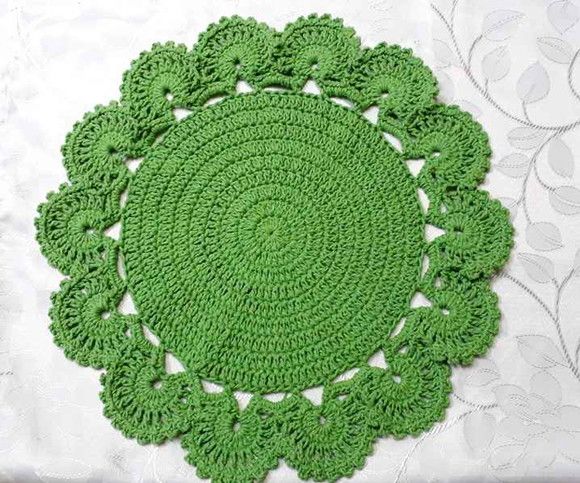 Sousplat Luxo em crochê 0,40 cm