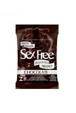 Preservativos Lubrificados Aromáticos chocolate Sex Free 3 unidades