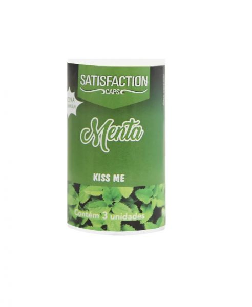 Bolinha Menta com 3 unidades Satisfaction Caps