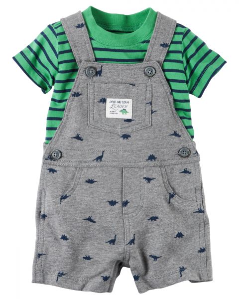 2-Piece Top & Shortalls Set