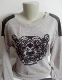 Blusa tricô Tigre Bege