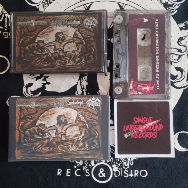 V/A - ANTI CHRISTIAN DOMAIN OF HELL - 4 Way Split Tape