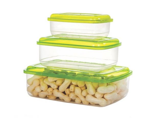 KIT POTE RETANGULAR 3 PÇS