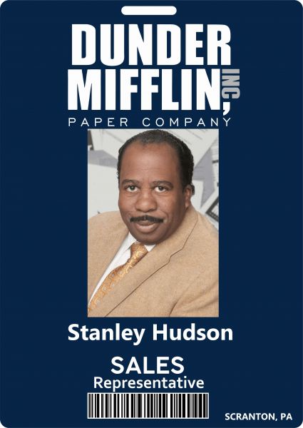 The Office Crachá Dunder Mifflin Stanley Hudon