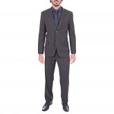 Terno Cinza Chumbo Liso Masculino