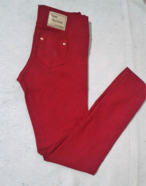 Calça legging vermelha
