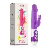 Vibrador Silicone Rotation Rabbit - Lilás