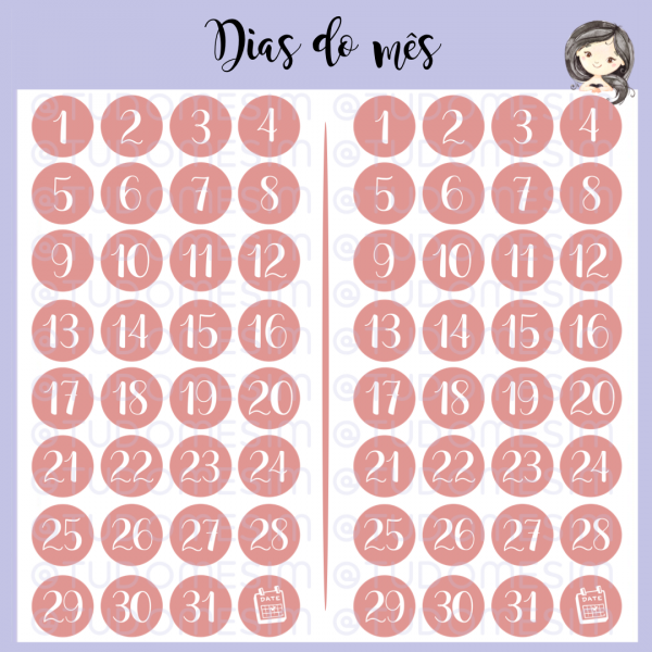 Dias do mês