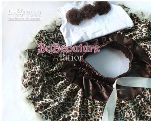 Saia e camisete leopard baby