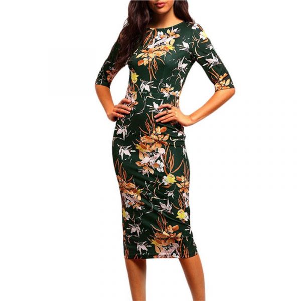 Vestido Primavera Verão Floral Mulheres De Estilo Zangcl