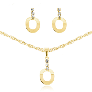 Conjunto de gargantilha e brinco