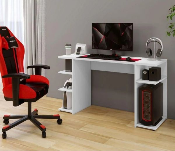 Escrivaninha Gamer Branco Arte Moveis
