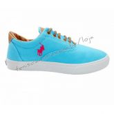 Tênis Polo Ralph Lauren Vaugh Azul bebê(cavalinho rosa)