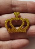 Coroa Princesa Dourada (72 Adesivos)