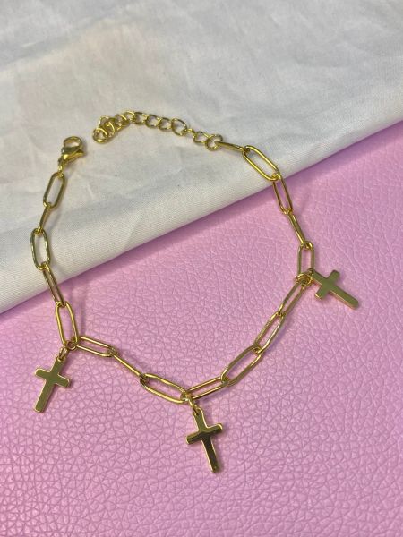 *pulseira de aço inoxidável*