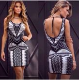 vestido egípcio preto