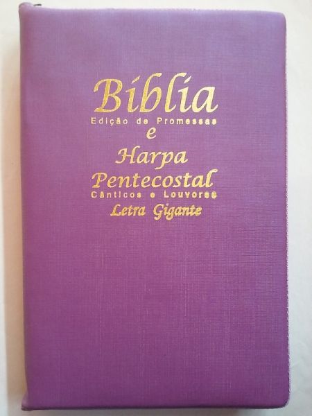 BÍBLIA PENTECOSTAL COM HARPA LETRA GIGANTE