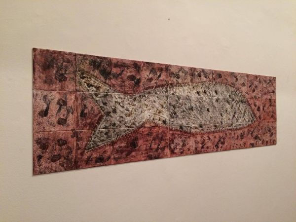 azulejos mural peixe rupestre