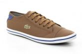 SAPATENIS LACOSTE COURO CARAMELO C/ AZUL - LS0-203