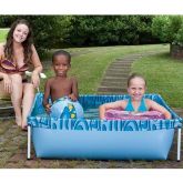 Piscina Infantil 400 Litros Retangular Azul Mor