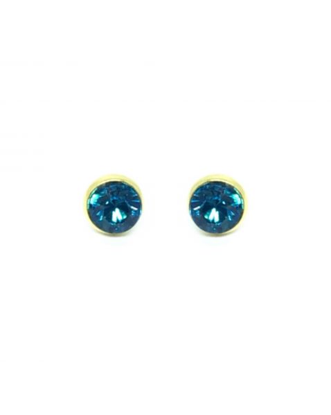 PIN PARA CHINELO PONTO DE LUZ OURO AZUL - Par