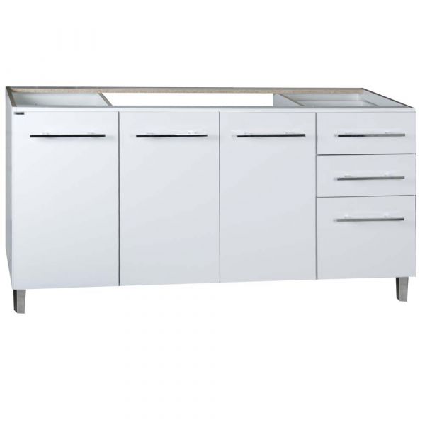 Balcão para Pia Bartira  com 3 Portas e 3 Gavetas