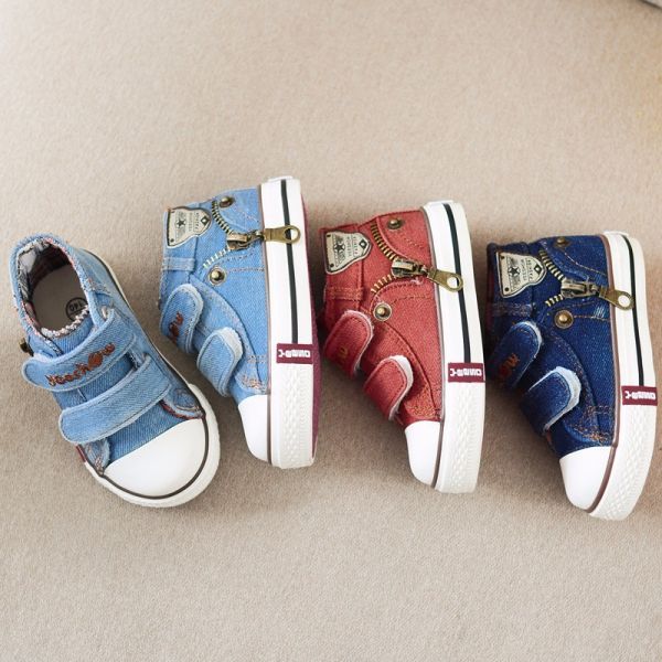 Tênis Mini Jeans com Zíper