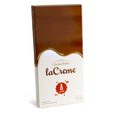 Tablete de Chocolate ao Leite Lá Creme 100g