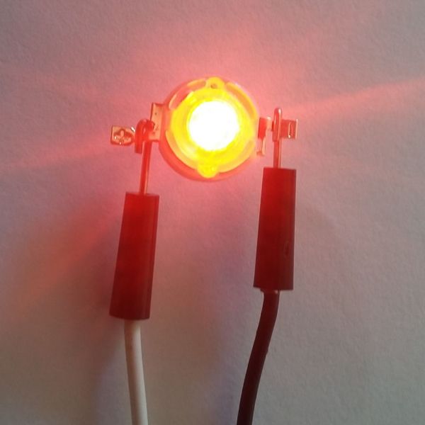 LED Vermelho - Base 8mm - 3w