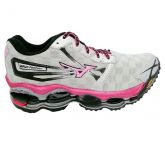 Tênis Feminino Mizuno Wave Prophecy 2 Prata e Rosa 11456