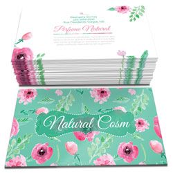 CARTÃO DE VISITA  1000 unidades  Verniz Total (Brilho Frente) 300g