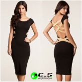 Vestido executive preto Cod.300