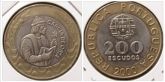 Moeda Bimetálica de 200 Escudos, Portugal