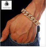 Diamante Moda Pulseiras & Bangles 18 k Real Banhado A Ouro