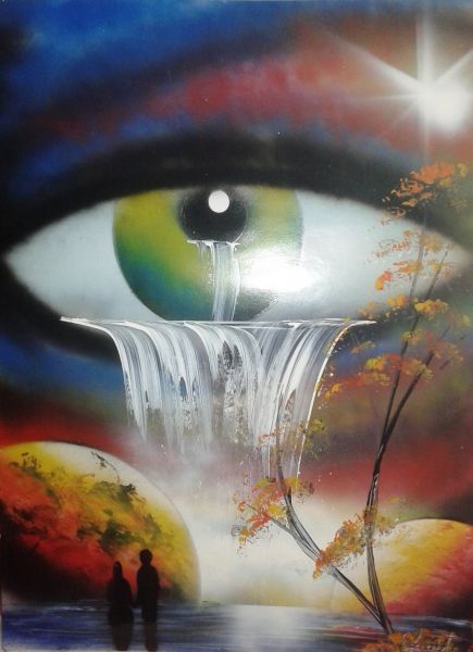 Tela para Quadro Artistas urbanos  - Folha gravura