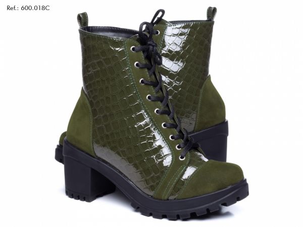 1-Ankle Boot com meia pata feminina roqueira- bota cano curto salto TORRICELLA inverno luxo