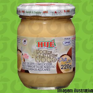 Doce de Leite Com Coco Diet 220 Gramas Hué