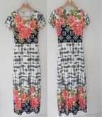 Vestido Longo Floral Suplex Grosso