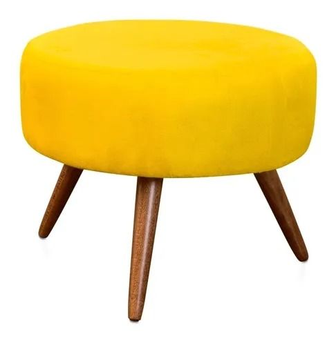 Puff Decoração Lavínia Triângulo Suede Pés Palito