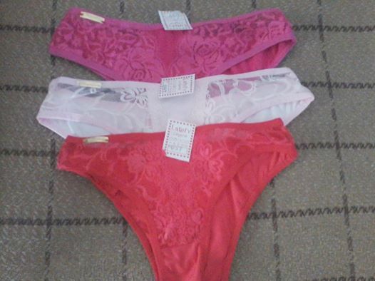 calcinha renda mapolla rosa M