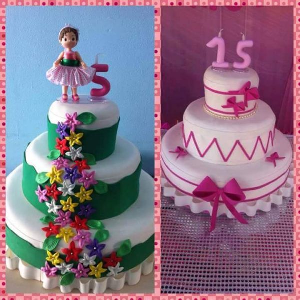 Bolo Fake 15 Anos